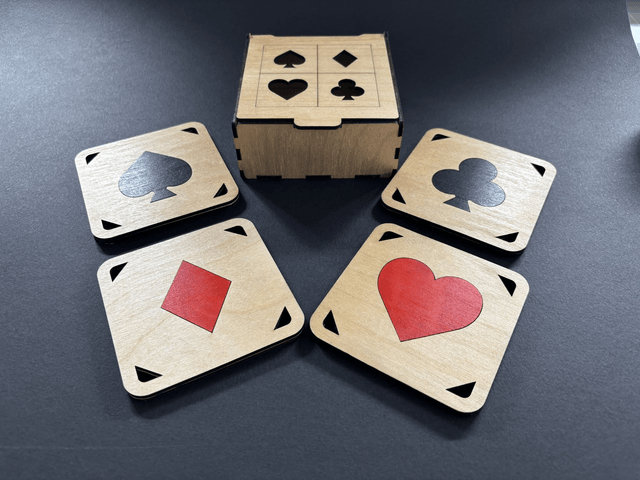 Playing Card Coaster Set