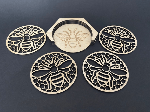 Bee Coasters and Storage