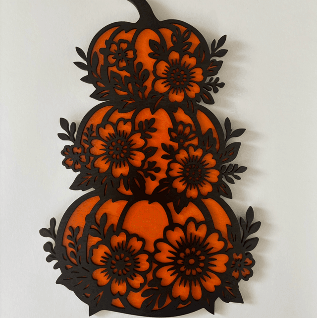 Pumpkin Flower Stack